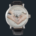 Christian Scripture Wedding Photo  Watch<br><div class="desc">Christian Scripture Wedding Photo Watch Matthew 19:6</div>