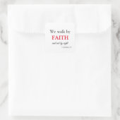 Christian scriptures by Faith Square Sticker (Bag)