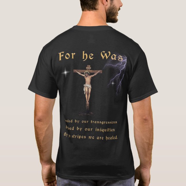  Christian Scriptures   John 3:16 T-Shirt (Back)