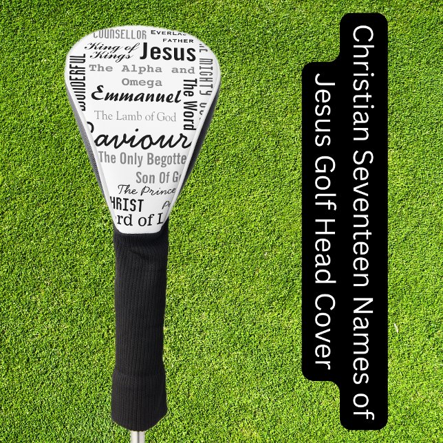 Christian Seventeen Names of Jesus Golf Head Cover (Christian Seventeen Names of Jesus Golf Head Cover)