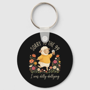 Christian Sheep Funny Sorry To The 99 Was Dilly Key Ring