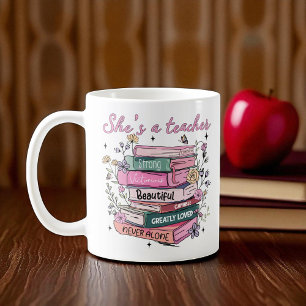 Christian - She's a Teacher Coffee Mug