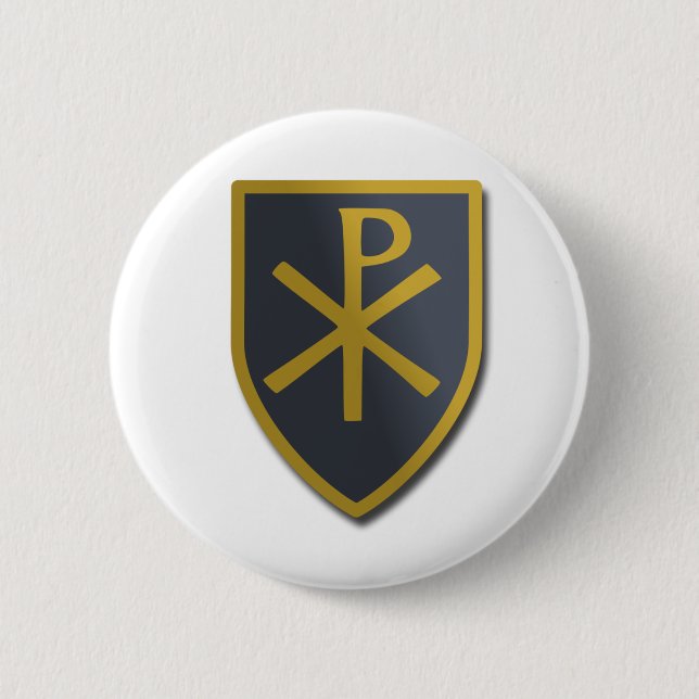 Christian Shield 6 Cm Round Badge (Front)