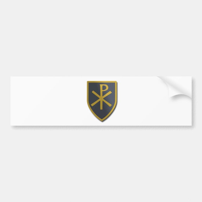 Christian Shield Bumper Sticker (Front)