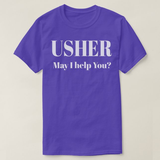 Christian Shirt Usher church gift  (Design Front)