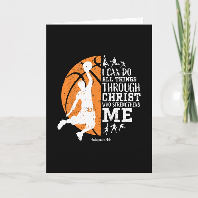 Christian Sketll I Can Do All Things Through Chris Card (Front)