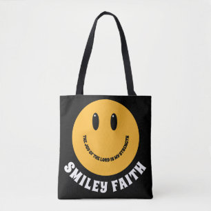 Christian Smiley Face Smiley Faith Joy of Lord Tote Bag