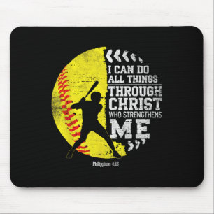 Christian Softll I Can Do All Things Religious Fai Mouse Pad