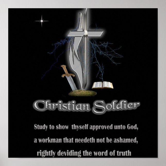 Christian soldier merchandise poster (Front)