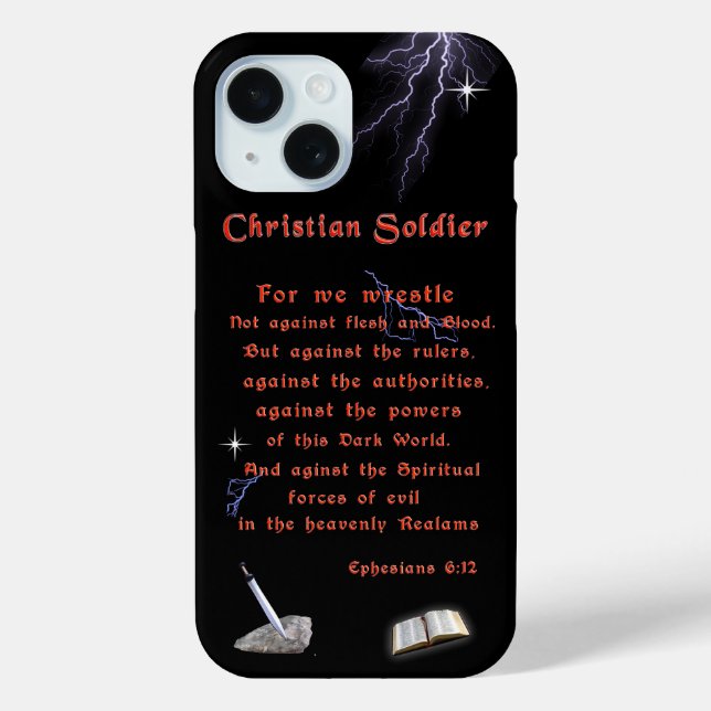Christian Soldiers Case-Mate iPhone Case (Back)