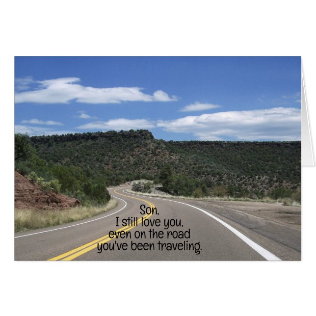 Christian Son Inmate Greeting Card Gospel Message (Front Horizontal)