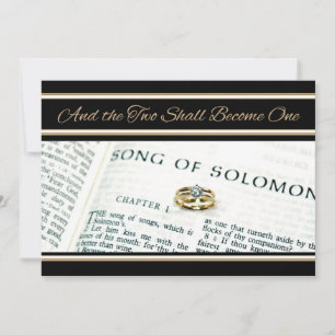 Christian Spiritual Scripture  Wedding Invitation