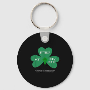 Christian St Patrick's Day Religious Trinity Clove Key Ring