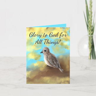 Christian stationery Card (mourning dove)