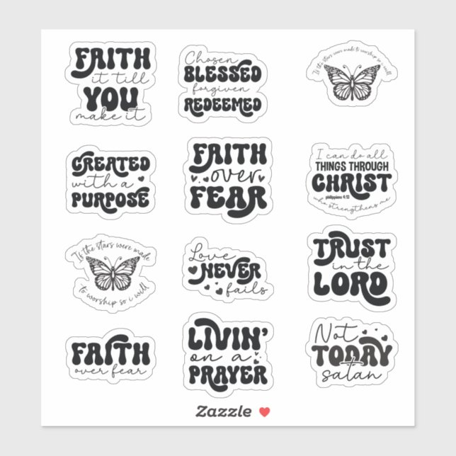 Christian Sticker Bundle (Sheet)