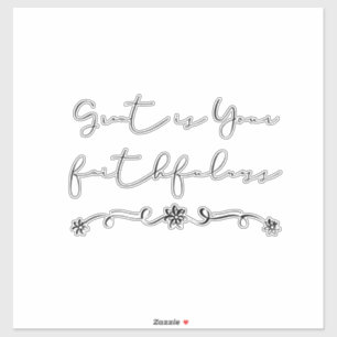 Christian sticker   Great is your faithfulness
