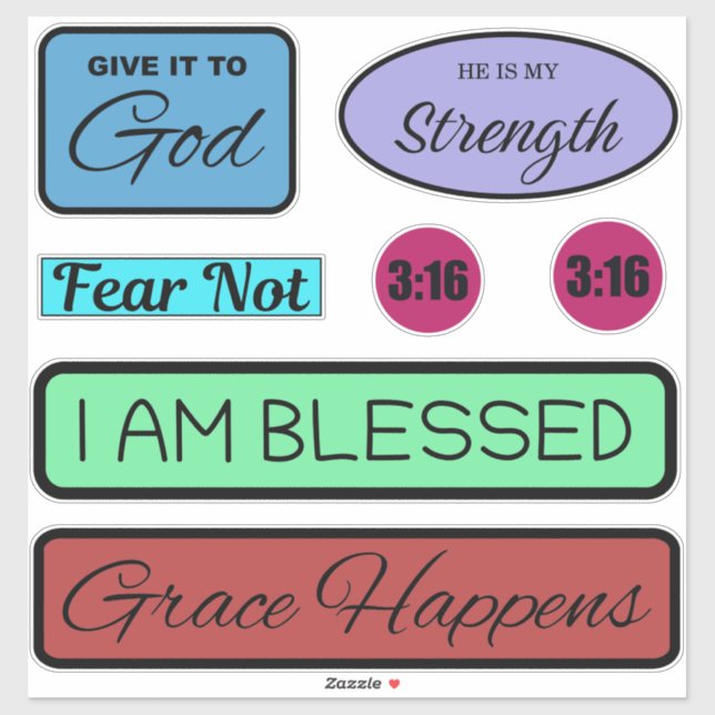 Christian Sticker Pack (Sheet)