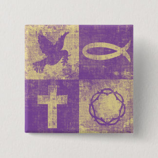Christian Symbols 15 Cm Square Badge