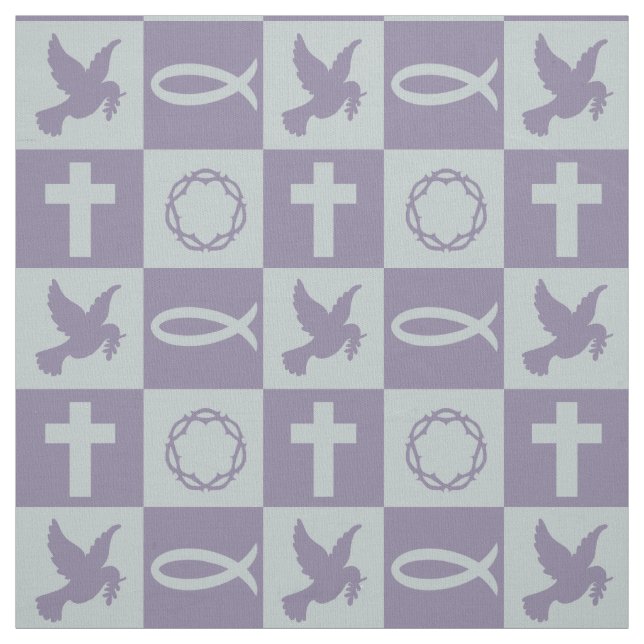 Christian Symbols Fabric (Swatch)