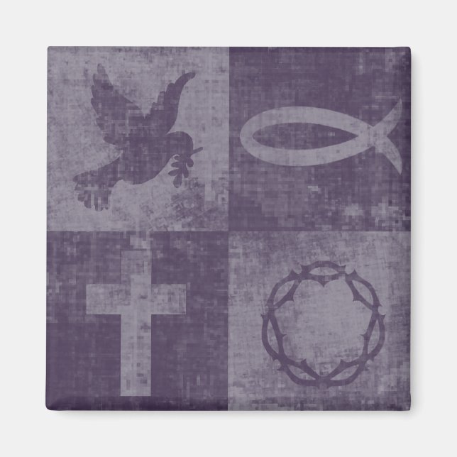 Christian Symbols Magnet (Front)