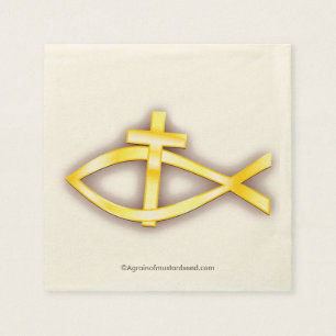 Christian Symbols Napkin
