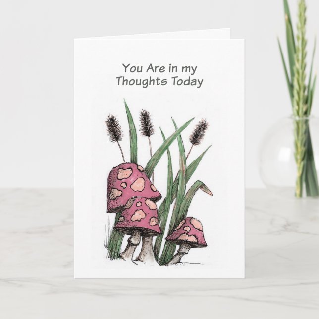 Christian Sympathy Card Mushrooms (Front)