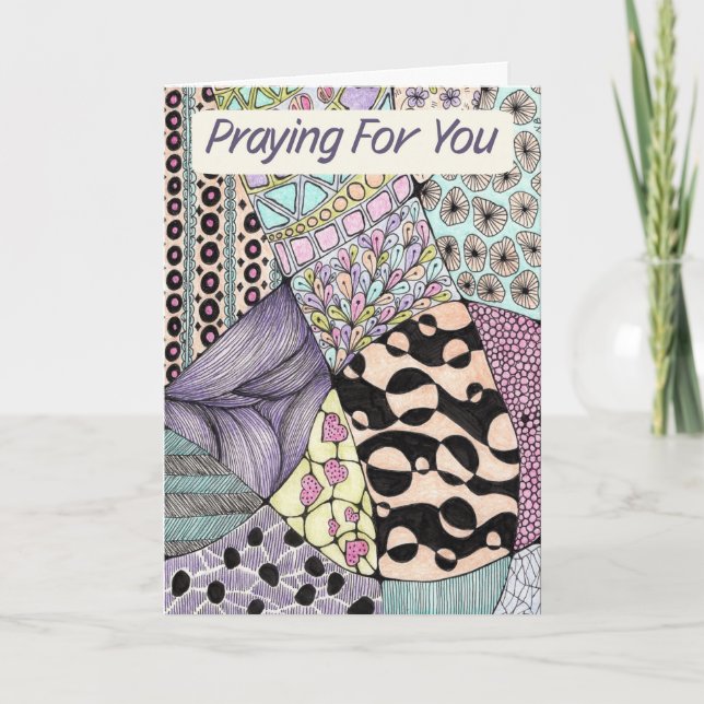 Christian Sympathy Card Random Doodle (Front)