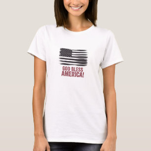 Christian T-Shirt  God Bless America