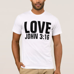 Christian T-shirts, LOVE John 3:16 T-Shirt