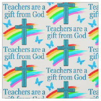 CHRISTIAN TEACHER CROSS AND BUTTERFLY DESIGN