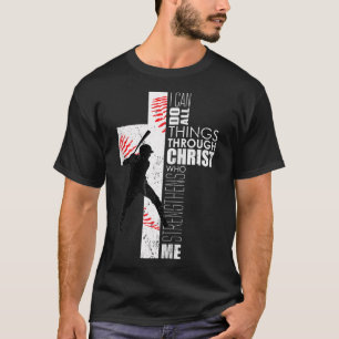 Christian Teen Boys Kids Baseball Philippians 413  T-Shirt
