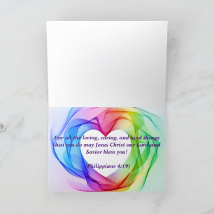 Christian thank you card