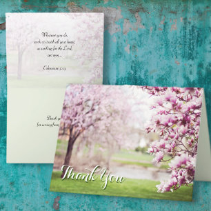 Christian Thank You Serving From the Heart Card