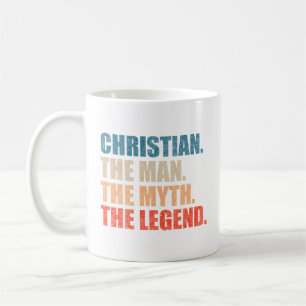 Christian The Man The Myth The Legend Coffee Mug