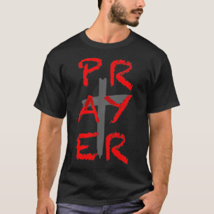 Christian Themed Prayer and Cross T-Shirt
