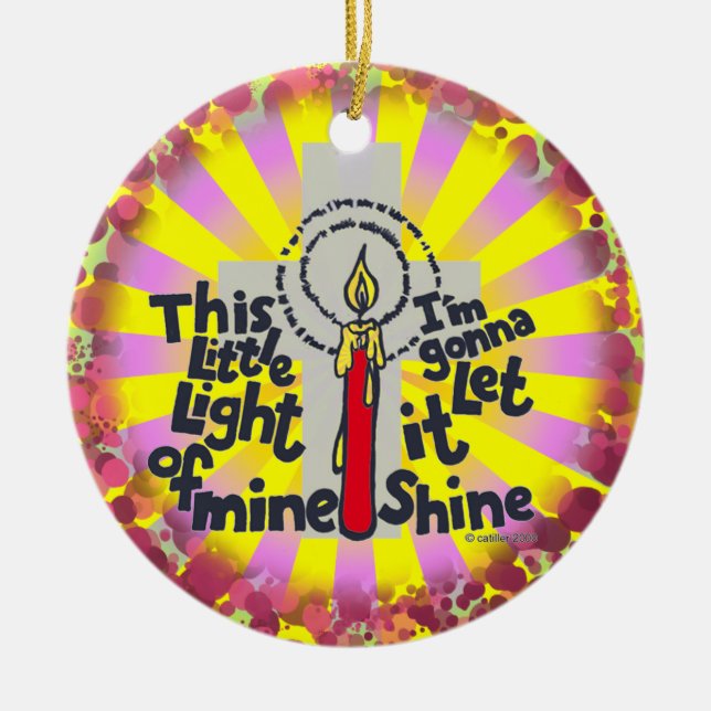 Christian This Little Light ornament (Front)