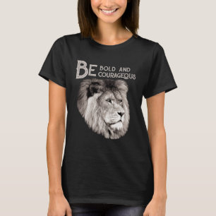 Christian Top Lion Be Bold Courageous Scripture Bi