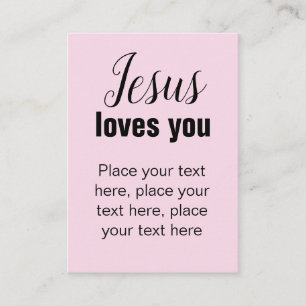 Christian track card template to personalize