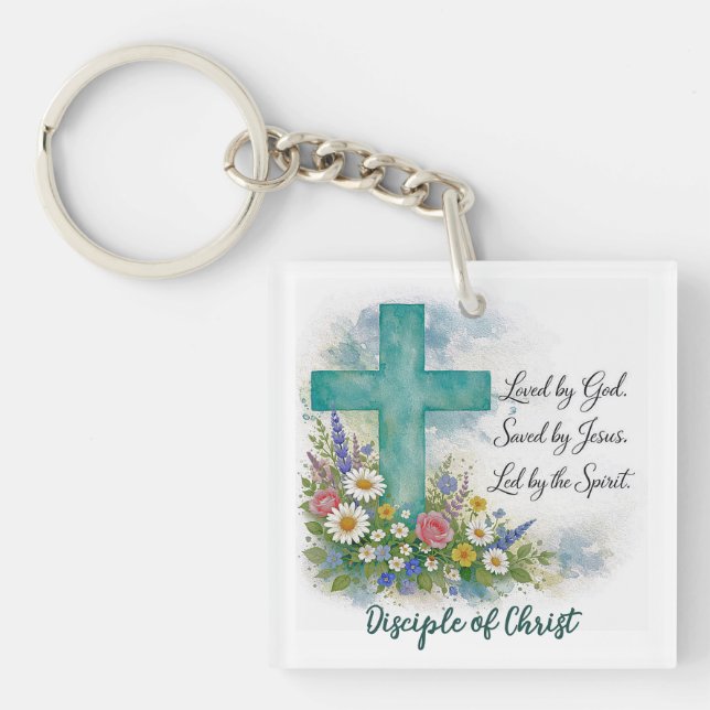 Christian Trinity Personalised Keychain (Front)