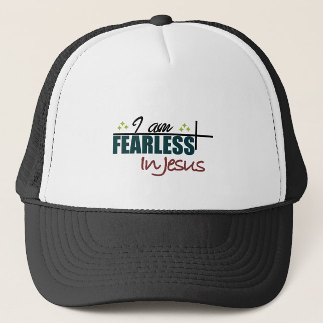 Christian Trucker Hat with faith message (Front)