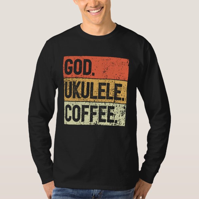 Christian Ukulele Player Worship Ukulele Church Uk T-Shirt (Front)