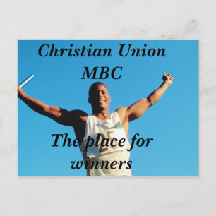 Christian Union MBCThe place for winners Postcard