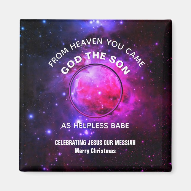 Christian Universe Christmas Nativity Magnet (Front)