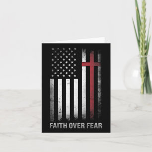 Christian Us Usa Flag American Christ Faith Over F Card