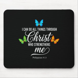 Christian Usa Flag Amercian Christ Faith Christian Mouse Pad