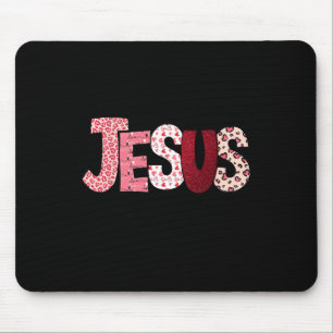 Christian Valentine Day Jesus Religious Valentine  Mouse Pad