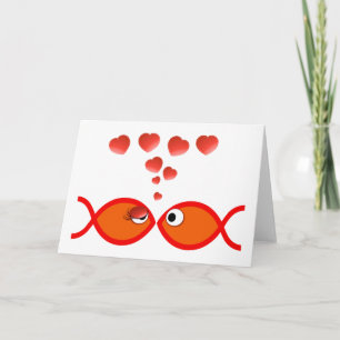 Christian Valentine Orange v2 Holiday Card