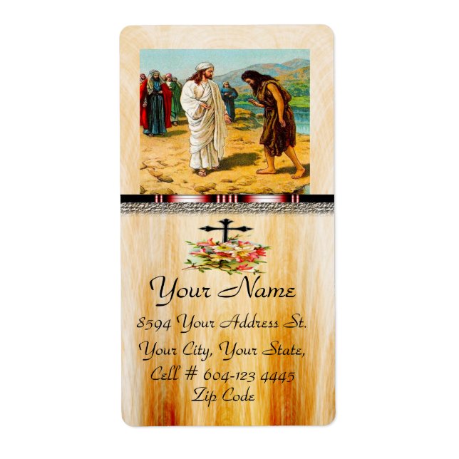 christian vintage Shipping Label 12 (Front)