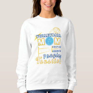 Christian Volleyball Mum Front-Back Sweatshirt