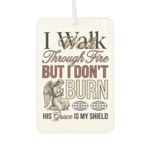 Christian Walk Through Fire Vintage Car Air Freshener